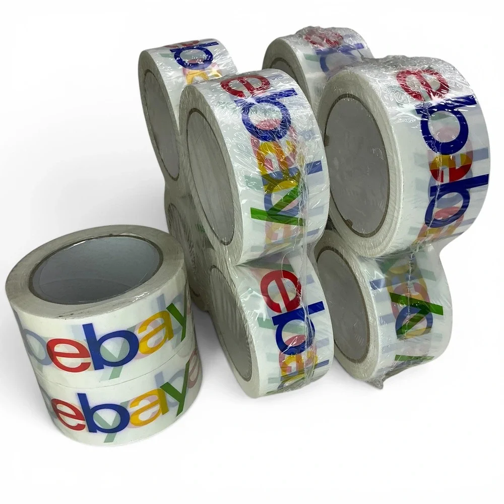 eBay White Multi-Color Packing Tape Shipping Supplies 10 Rolls Bulk Reseller